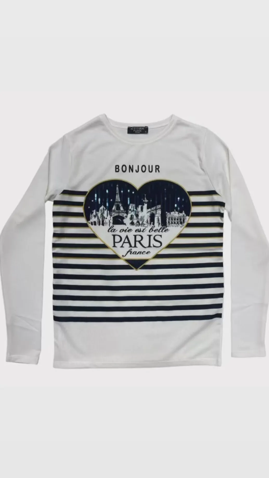 Manche longue Paris BONJOUR