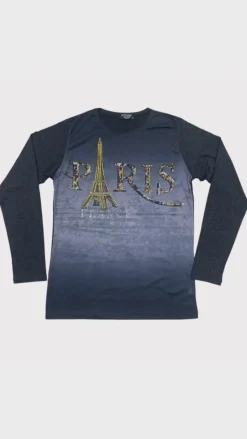 Manche Longue Tour Eiffel Strass