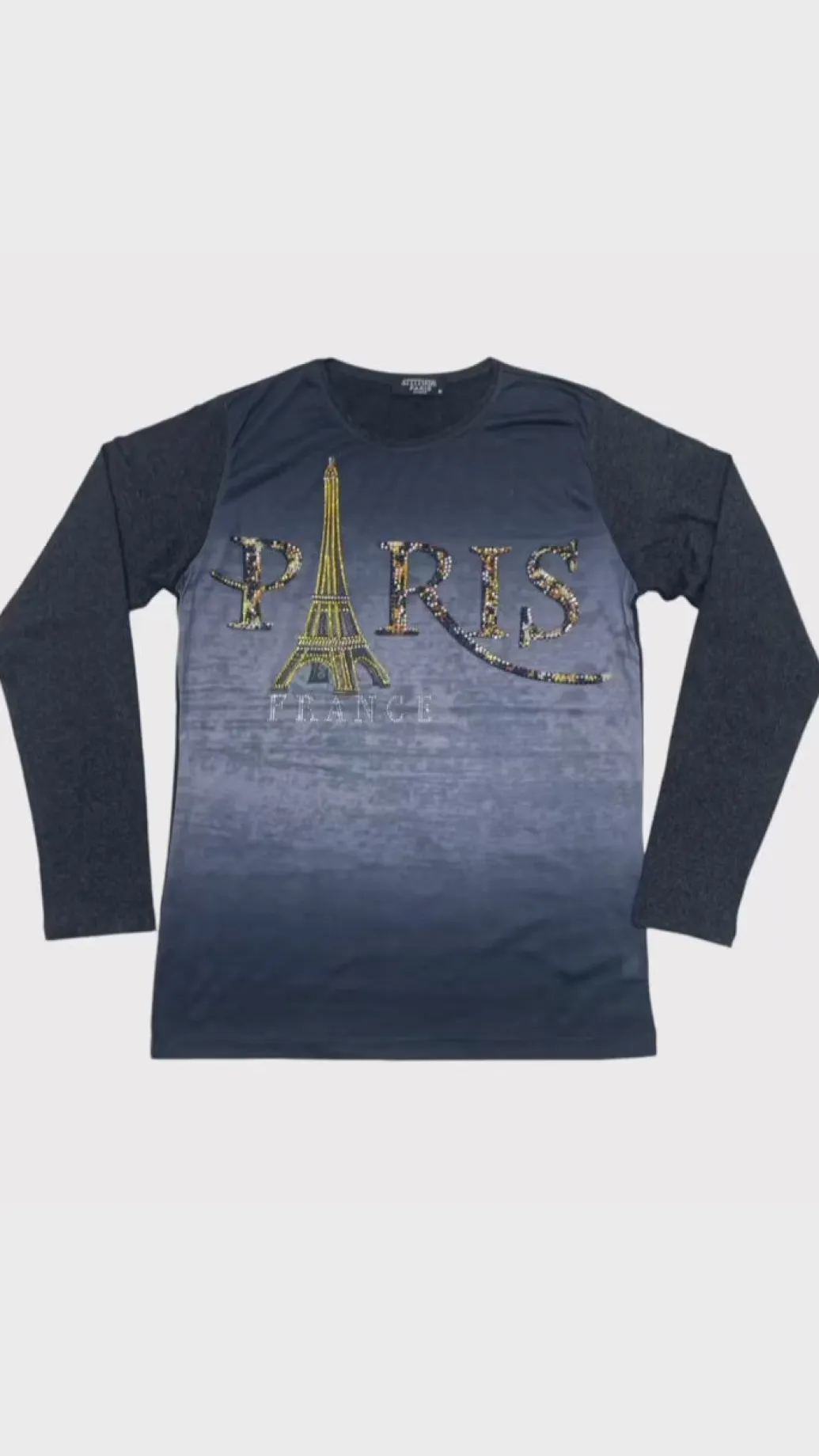 Manche Longue Tour Eiffel Strass