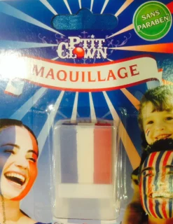 Maquillage Tricolore supporter France