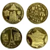 2 Médailles de collection souvenirs Paris