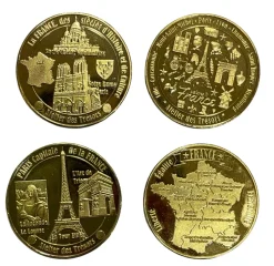 2 Médailles de collection souvenirs Paris
