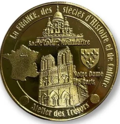 2 Médailles de collection souvenirs Paris