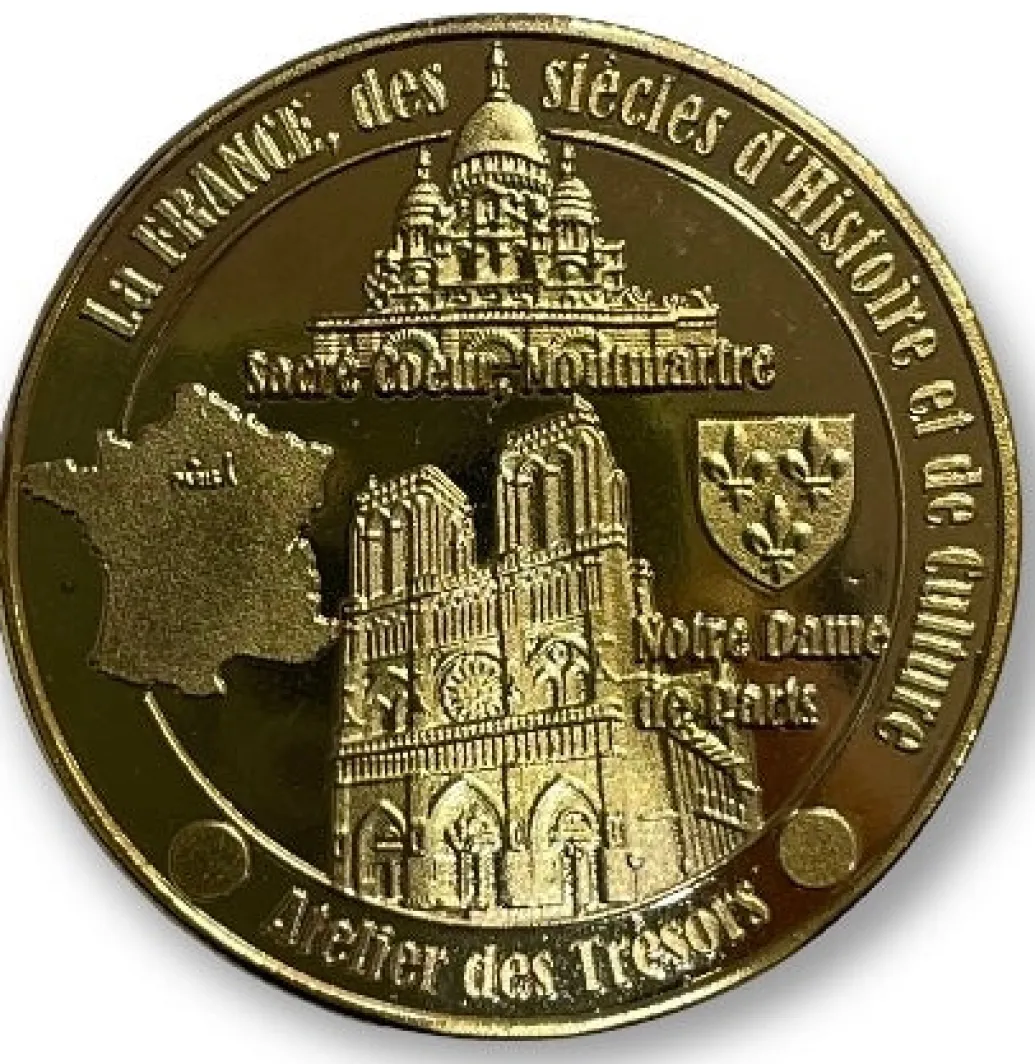 2 Médailles de collection souvenirs Paris