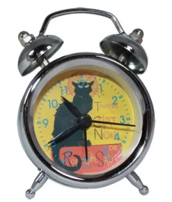 Mini Réveil Chat Noir