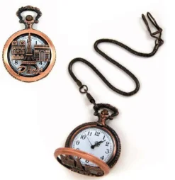 Montre gousset 3 Monuments de Paris couleur cuivre