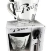 Mug souvenir de Paris noir et blanc