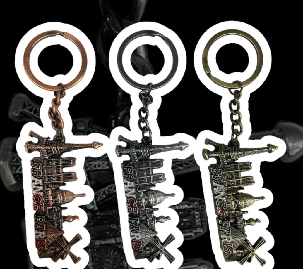 Porte clé monuments de Paris en relief