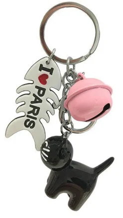 Porte clés I LOVE Paris Chat ou Chien