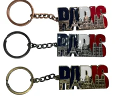 Porte clés Paris tricolores monuments