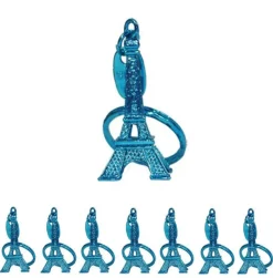 Porte clés tour Eiffel bleu