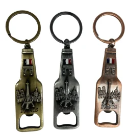 Porte clés Tour Eiffel monuments de Paris décapsuleur