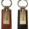 Porte clés Tour Eiffel noir / marron