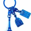 Porte-clés monuments de Paris bleu