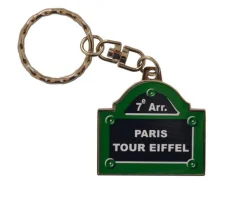 Porte-clés plaque de rue