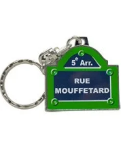 Porte-clés plaque de rue