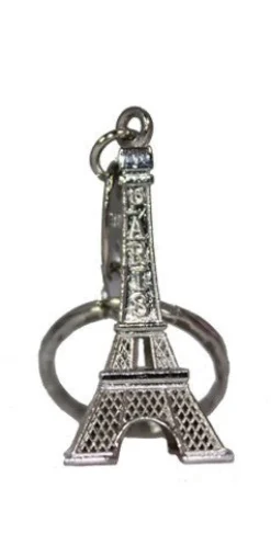 Porte-clés tour Eiffel argenté