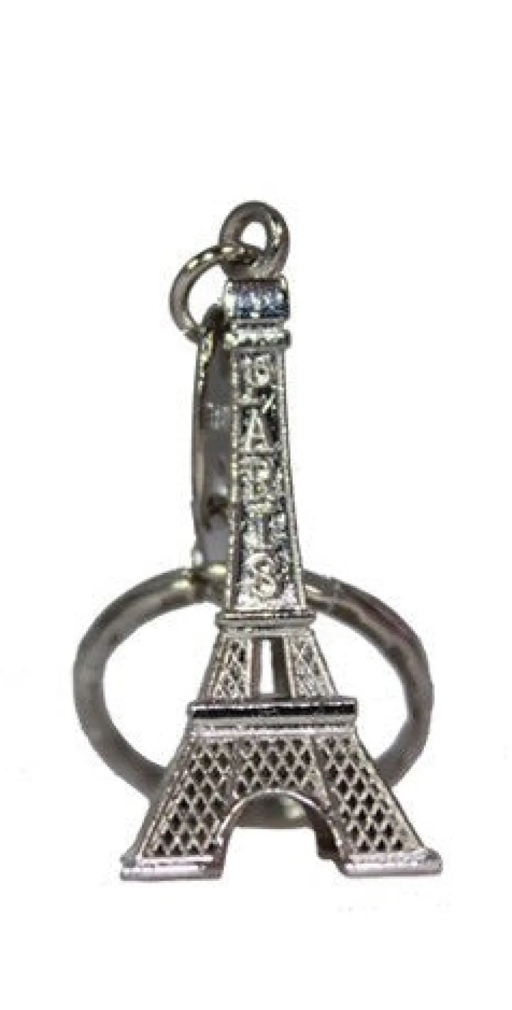 Porte-clés tour Eiffel argenté