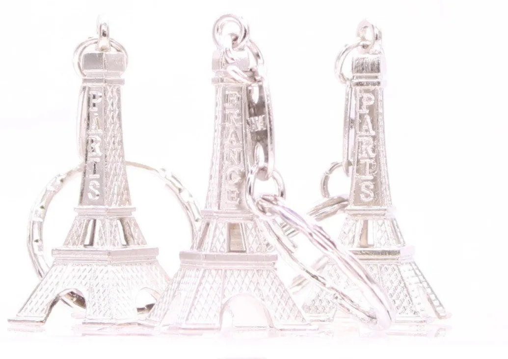 Porte-clés tour Eiffel argenté
