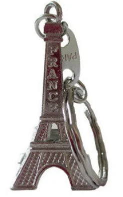 Porte-clés tour Eiffel argenté