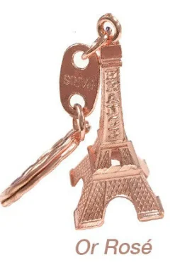 Porte-clés Tour Eiffel couleur cuivre
