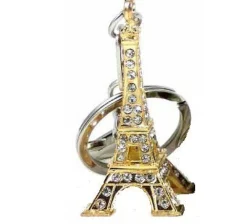 Porte-clés Tour Eiffel doré