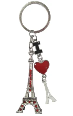 Porte-clés tour Eiffel "I love Paris"