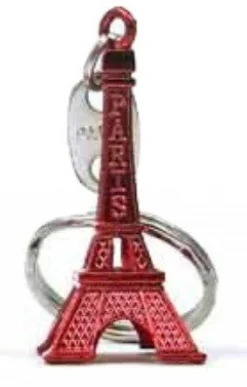 Porte-clés tour Eiffel rouge