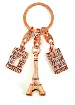 Porte-clés Tour Eiffel Souvenir de Paris + monuments