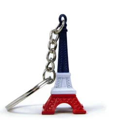 Porte-clés Tour Eiffel tricolore