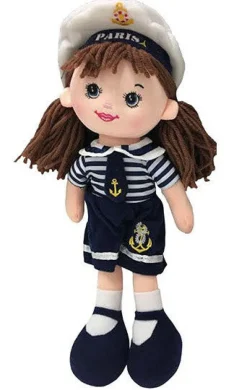 Poupée Peluche Paris marinière