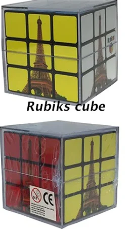Rubik's cube original Tour Eiffel en couleur