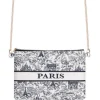 Sac pochette Paris monument toile de Jouy