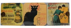 6 sous verres Chat Noir