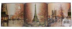 6 sous verres Paris marron