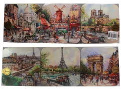 6 sous verres Paris romantique