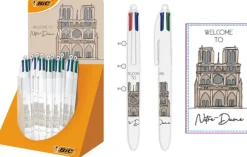 Stylo Notre Dame de Paris Bic 4 couleurs