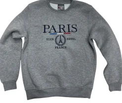Sweat-Shirt Gris Paris France ๐ซ๐ท