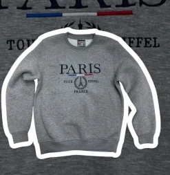 Sweat-Shirt Gris Paris France ๐ซ๐ท
