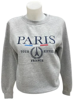 Sweat-Shirt Gris Paris France ๐ซ๐ท