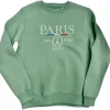 Sweat-Shirt Paris France Vert