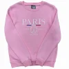 Sweat-Shirt Paris Tour Eiffel Rose