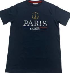 T shirt Paris France Brodé