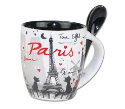 Tasse "Chats amoureux" + cuillère