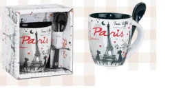 Tasse "Chats amoureux" + cuillère