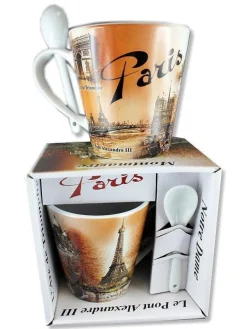 Tasse "Paris en automne" Tour Eiffel + cuillère