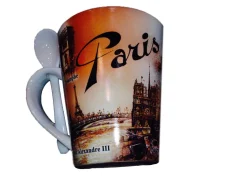 Tasse "Paris en automne" Tour Eiffel + cuillère