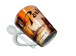Tasse "Paris en automne" Tour Eiffel + cuillère