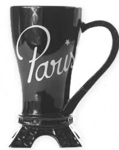 Tasse Tour Eiffel Paris noire