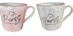 2 Tasses Paris marbré
